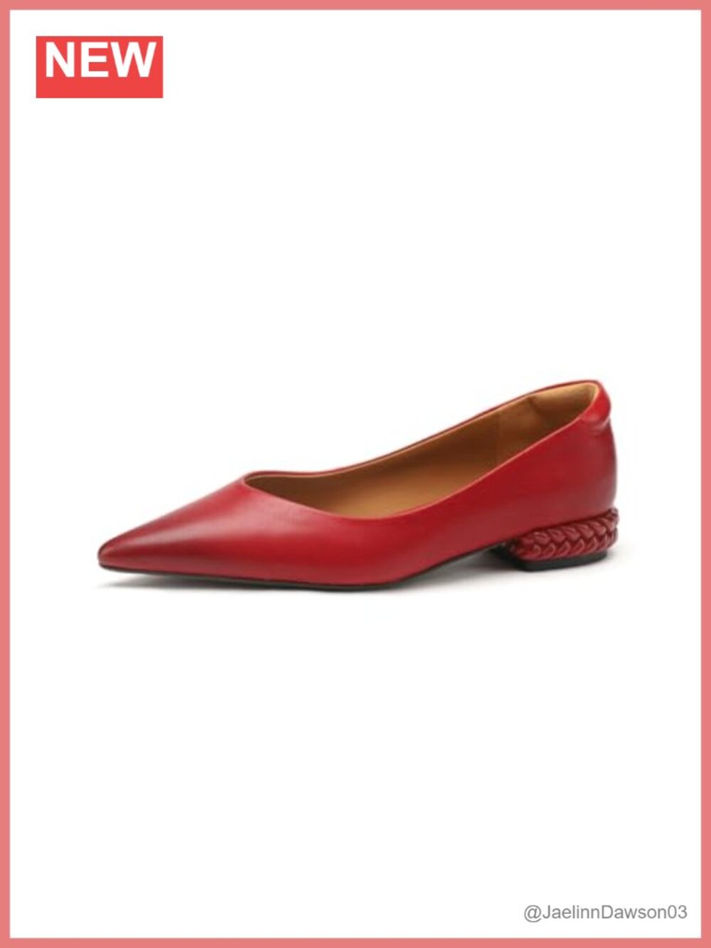 Genuine Leather Slip On Flat Loafers Pointed Toe Women Comfort